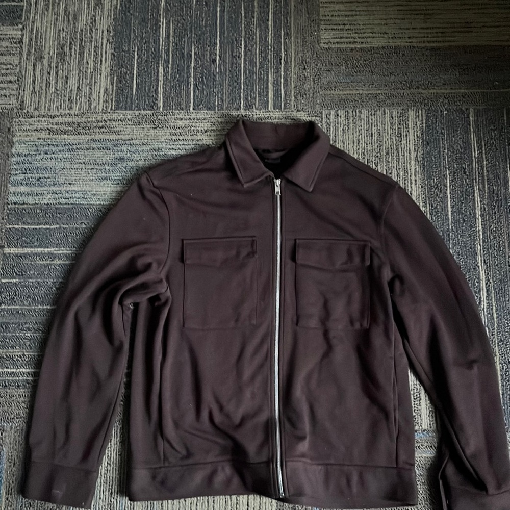 H & M Brown zip-up